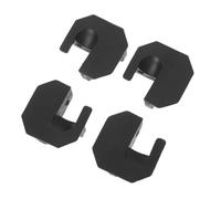iplusmile 4 Piezas Pies de Silla de Camping Fundas Patas Sillas de Camping Negro Plástico 5,00x5,00x2,00cm para Camp Stool y Folding Chair, Portátil para Casa y Uso en Movimiento