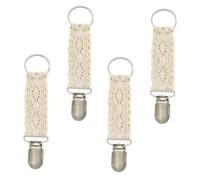 iplusmile 4 piezas Pinzas para Sombrero de Encaje Beige Clips Multifuncionales para Bolsos y Equipaje Sujetadores Portátiles para Viajes Protección Segura para Sombreros y Bufandas