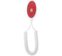 iplusmile 4 Piezas Retráctil Cordón Antirrobo para Teléfono y Mando con Gancho Adhesivo de Cuerda Plástica para Control Remoto y Celulares Fácil Instalación Blanco Ovalado
