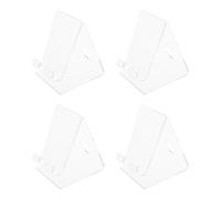 iplusmile 4 Piezas Soporte para Teléfono de Escritorio, Expositor de Teléfonos de Acrílico Transparente, Ligero y No Fácil de Deformar, para Escaparate y Venta Minorista