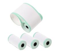 iplusmile 4 rollos Papel Térmico para Impresora Papel Recibo de Transferencia de Calor Compatible con Registradores y Uso Hospitalario Borde Verde