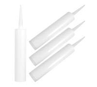 iplusmile 4 Tubos Vacíos de Recargables de Plástico Blanco Tubos Reutilizables para Calafateo Doméstico Compatibles Silicona y Selladores Ideales para Bricolaje y en Azulejos y Juntas