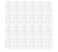 iplusmile 40 piezas Paleta Rectangular de Plástico Bandeja con Compartimentos para Mezcla de Acuarela y Acrílico Ligera Estable y Portátil para Artistas y Pintura al Aire