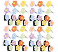 iplusmile 48piezas Clips De Vent Para Auto Diseño De Flores Coloridas y Ganchos De Accesorios Para Ambientador Compatible Vehículos