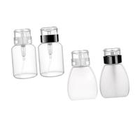 iplusmile 4piezas Botellas De Quita Esmalte Bomba Para Manicura Botellas Vacías De Plástico Para Quitar Laca De Uñas