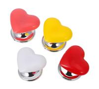 iplusmile 4piezas Botón Pulsador De Inodoro Corazón Colores Blanco Rojo Rosa Amarillo Fácil Instalación Decorativo Para Tanque Cisterna Hogar