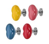 iplusmile 4piezas Botones Para Descarga De Inodoro Con Diseño De Corazón Pulsador Colorido De Plástico Para Tanque Repuesto Fácil De Instalar Para Baños Domésticos y Hoteles Ayuda Para Uso