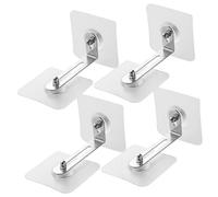 iplusmile 4piezas Dispositivo Anticaída De Pared Adhesivo Anclaje Seguro Para Muebles Estanterías y Cajoneras Mascotas Sin Perforaciones Kit De Seguridad Infantil