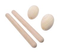 iplusmile 4piezas Instrumentos De Madera para Percusión Musical Claves De Madera y Sonajeros para Baquetas Rítmicas y Actividades De Bebés