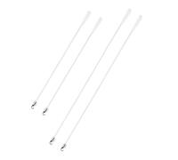 iplusmile 4piezas Regulador De Intensidad Barra De Cortina De Fibra De Vidrio con Gancho Reemplazo De Varilla De Persiana Vertical para Decoración del Hogar De Repuesto