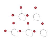 iplusmile 5 Diademas Cabello Bolas de Espuma Decorativas Talla Única Accesorio Festivo para Fiestas Mascaradas y Disfraces Banda Flexible y Cómoda para Todas las Edades