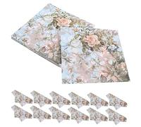iplusmile 5 Paquetes De Servilletas Estampadas Con Diseño Floral Decorativas Para Fiestas Despedidas De Soltera Cumpleaños Invitadas Servilletas Desechables