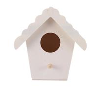 iplusmile 5 Piezas Casas Nido de Madera sin Terminar para Pájaros Decoración Colgante de Jardín Diseño Creativo y Natural para Exterior para Canarios y Aves Pequeñas