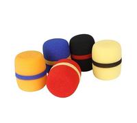 iplusmile 5 piezas Cubiertas para Micrófono Protectores Antiviento Resistentes Fundas Coloridas Adaptables para Micrófonos Estándar Protección contra Ruido y Salpicaduras