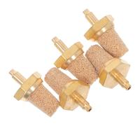 iplusmile 5 piezas Filtro de Cobre Máquina de Humo Boquilla de Cobre Resistente con Silenciador Integrado para Reducción de Ruido Tubos de para Accesorios de Generadores de Niebla