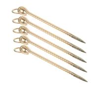 iplusmile 5 Piezas Heavy Duty Dog Tie out Stake Ground Anchor For Livestock and Pets Weather Resistant Multipurpose Spike For Camping Farm Use Compatible with Various Terrains