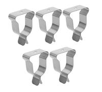 iplusmile 5 Piezas Kit de herrajes para Cubrir el Pozo de la Ventana Suministros de jardín Clip de Acero Inoxidable Clips Ventana Bien Cubre Exterior Planchar Plata
