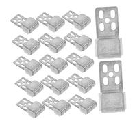 iplusmile 50 Piezas Conector de sofá Clips de Metal para sofá Clips de Resorte del sofá Sujetadores de Resorte para tapicería Clips para sofás Clip seccional AbS Silver