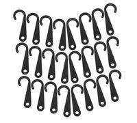 iplusmile 500 Piezas Ganchos de Plástico Forma de J para Exhibición de Calcetines y Sombreros Negras Resistentes y Multifuncionales para Colgar Accesorios Pequeños Tiendas Minoristas