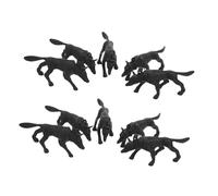 iplusmile 50piezas Figuras De Perro De Simulación Juguetes De Animales Pequeños para rol Mesa De Psicológico y Desarrollo Cognitivo