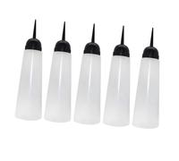 iplusmile 5piezas Bote de Champú de Botella de Tinte Recargable Boquilla Oblicua para Salón de Peluquería y Teñir el Cabello