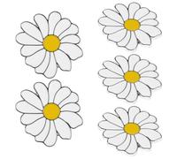 iplusmile 5piezas Broche de Margarita Prendedores de Flores Decorativos para Mujer de Broches Esmaltados Accesorios Elegantes para Ropa Bolsos y Sombreros