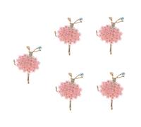 iplusmile 5piezas Difusor De Para Coche Clip De Ventilación Decoración Floral Cristales Ambientador Elegante y Práctico Para Interior Del Vehículo Fresco y Romántico Cada Viaje
