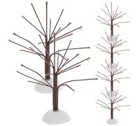 iplusmile 6 Árboles Miniatura para Diorama de Invierno Modelo de Árbol Seco Marrón 8 CM Decoración Artesanal para Maquetas de Trenes y Paisajes Navideños Plantas Artificiales Bonsáis