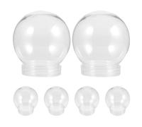 iplusmile 6 Globos de Agua Transparentes Ligeros y Fáciles de Limpiar de 300 Ml Ideales para Hacer Bolas de Hielo Caseras para Manualidades Navideñas