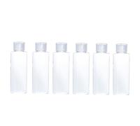 iplusmile 6 piezas Botellas de Viaje Transparentes para Cosméticos Acondicionador Champú y Gel de Baño Resistente Fugas y Ligero para Almacenamiento y Transporte de Productos de Cuidado