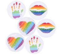 iplusmile 6 piezas Broches de Esmalte de Arcoíris Pin Metálico para Ropa Lgbt para Sombreros Chaquetas y Accesorios Broche y Duradero para Mujer