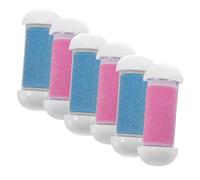 iplusmile 6 piezas Cabezales Rodillo Recambio para Removedor Durezas Pies Eléctrico Diseño Ergonómico Resistente Agua Plástico Seguro para Exfoliación