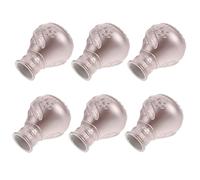 iplusmile 6 Piezas de Tapones Decorativos para Barra de Cortina Acrílicos, Protección contra Suciedad y Ajuste Seguro para Barras de 26-28mm en Ventanas Modernas