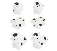 iplusmile 6 Piezas Figuras De Vaca Miniatura De Resina Decoración De Casa Vaca Lola