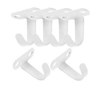 iplusmile 6 piezas Ganchos de Techo con Tornillo de Ganchos para Toallas Ropa y Decoración Resistente y Práctico Color Blanco para Cocinas y Baños