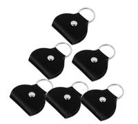 iplusmile 6 Piezas Porta Púas De Guitarra De Cuero Estuche De Unidades Bolsa Portátil para Púas De Guitarra Llavero Exteriores