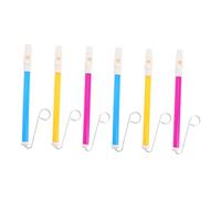 iplusmile 6 piezas Silbatos Deslizantes de Colores para de Juguete Musicales con Mecanismo Push Pull Portátiles y Fáciles de Usar para Fiestas Carnaval Infantiles
