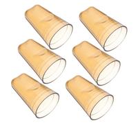 iplusmile 6 Piezas Tapones Vertedores para Botellas con Tapa Protectora Antidesbordamiento para Vino y Licores Color Champán