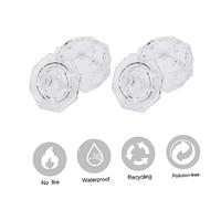 iplusmile 6 piezas Tazas de Cristal para Uñas con Tapa Utensilios de Manicura Recipientes de Vidrio para Polvo Líquido Accesorios de Uñas para Salones y Personal