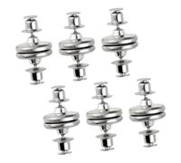 iplusmile 6pares Hebilla Magnética para Cortina Cierre De Retención Sujeciones Magnéticas Hogar Cocina o Baño Botones Magnéticos Desmontables De Metal