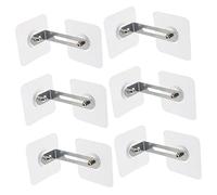 iplusmile 6Piezas Anclajes de Muebles Adhesivos para Prevención de Caídas Fijación de Estanterías y Gabinetes Instalación Sin Taladrar