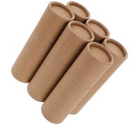 iplusmile 6piezas Cajas de Embalaje para Aceites Esenciales Tubos de Cartón Kraft Redondos Cajas de Cartón Vacías Tapas para Envasar Cosméticos para Manualidades de Té y Joyería