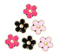 iplusmile 6piezas Clips Decorativos De Flores Para Aire Acondicionado Del Auto Accesorios De Interior Coloridos y Ligados Fáciles De Instalar Sin Olores De