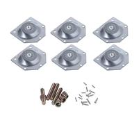 iplusmile 6piezas Conector Almohadillas Patas Mesa Placa Hierro Biselado Junta Fijadores Fácil Uso