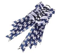 iplusmile 6piezas Lazos para Animadoras Tema de Fútbol Coleteros Elásticos Grandes Pelo de Niñas y Mujeres Accesorios de Fútbol para Cumpleaños y Equipos Escolares