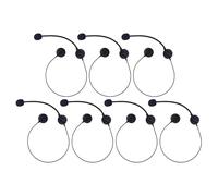 iplusmile 7 Micrófonos Falsos para Auriculares de Plástico Accesorios para Disfraces de Cosplay Decoración para Fiestas y Conciertos Juguete de Micrófono Retro para Set de 7 Piezas