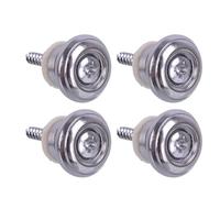 iplusmile 7 Piezas Botón de Cinturón de Guitarra Hebilla de Cinturón de Guitarra Folk Acero Inoxidable Plata Junta Fijación Estable de Arañazos y Eléctrica