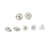 iplusmile 7 Piezas Dados Creativos Mini Luminosos de Dados Multi Caras para Mesa y Fiestas Luz Verde Nocturna Duraderos y Fáciles de Manejar