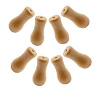iplusmile 8 Piezas Pomos de Madera Amarillos para Cortinas Extremos de Cuerda para Persianas de Bambú y Madera Accesorios para Salón Dormitorio y Oficina