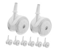 iplusmile 8 Piezas Rueda Para Caminar Para Bebés Ruedas De Repuesto Para Andador De Plástico Accesorios Aplicables Para Carritos y Cochecitos Freno Para Uso Interior